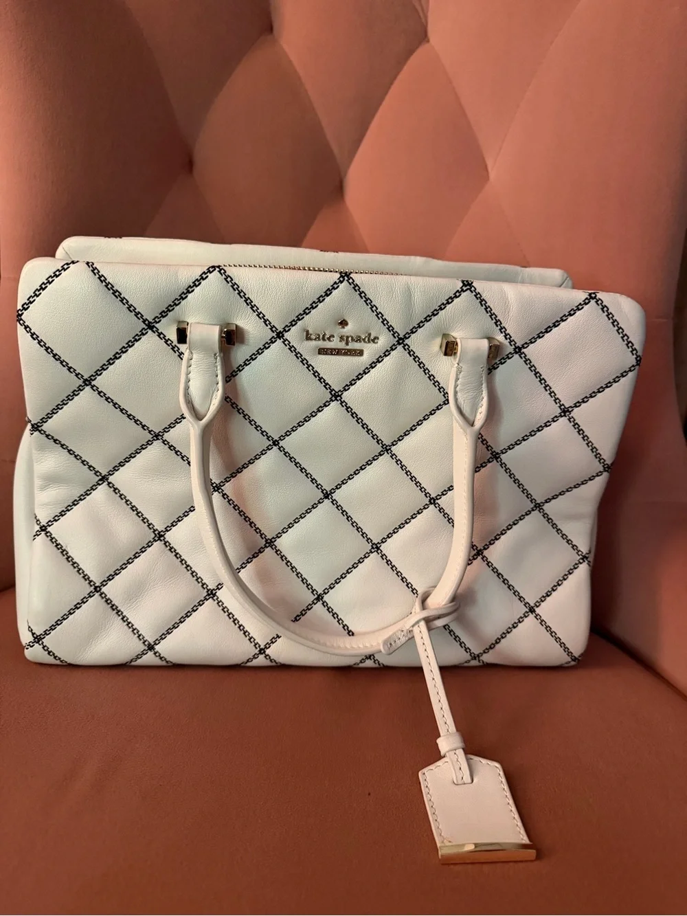 Kate Spade New York Quilted Leather Emerson Place Olivera Handbag